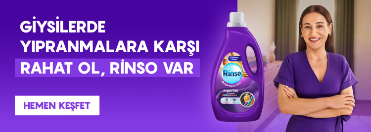 Giysilerde yıpranmalara karşı Rahat ol, Rinso var